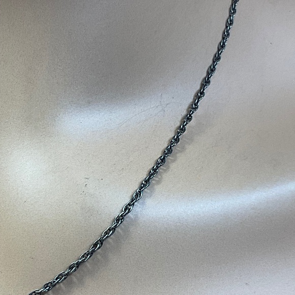 Vintage AVERY Sterling Silver Rope Style Chain / Necklace. 18 inches long - Picture 2 of 6